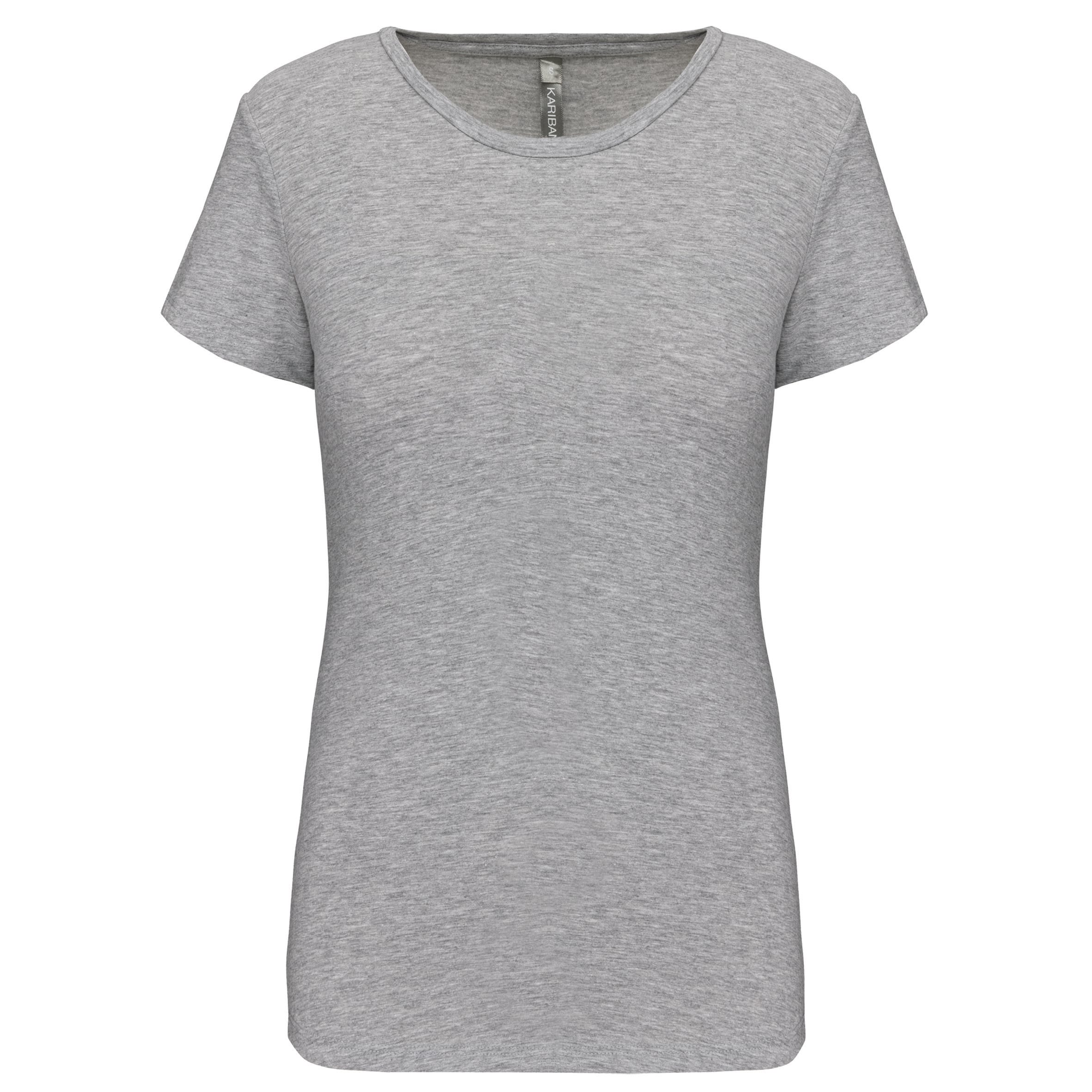 Kariban Dames-t-shirt ronde hals korte mouwen bedrukken - Afbeelding 2