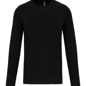 Kariban T-shirt ronde hals lange mouwen bedrukken