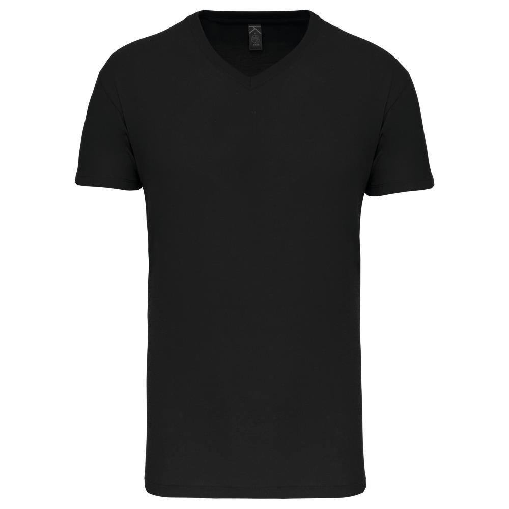 Kariban Heren-t-shirt BIO150 IC V-hals bedrukken - Afbeelding 2
