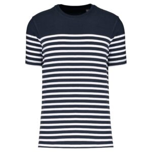 Kariban Marine-t-shirt ronde hals Bio heren bedrukken