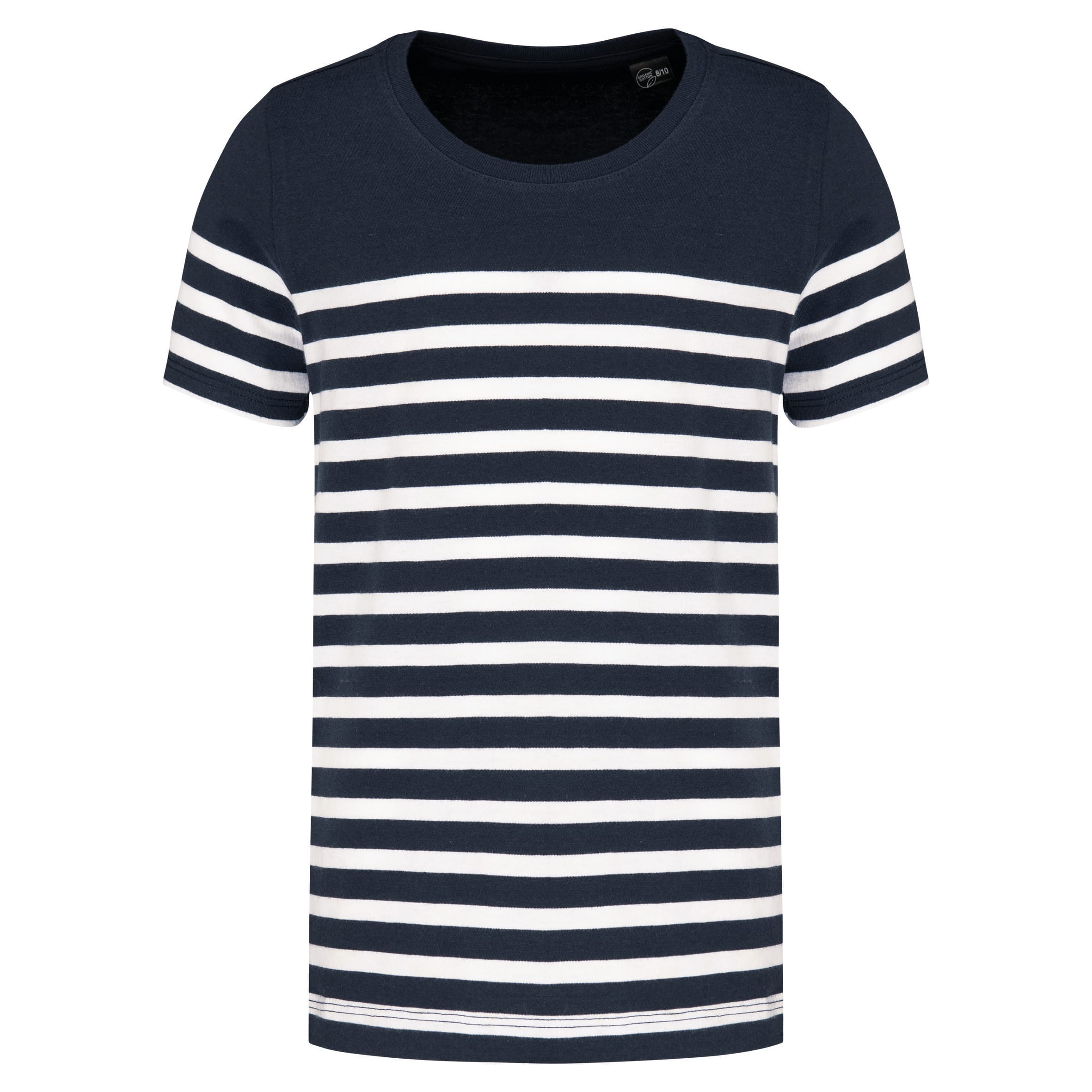 Kariban Matrozenshirt ronde hals Bio kind bedrukken