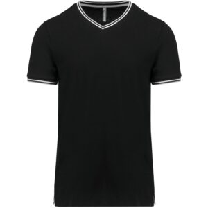 Kariban Heren-t-shirt piqué V-hals bedrukken