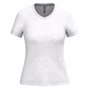 Kariban Dames T-shirt V-hals Korte Mouwen bedrukken