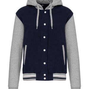 Kariban College jacket met capuchon unisex bedrukken