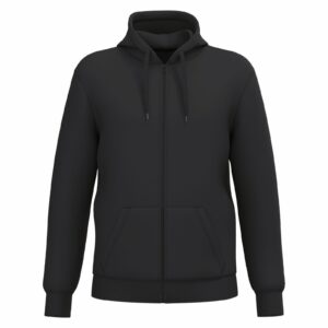 Kariban Gerecycled sweater met rits en capuchon uniseks bedrukken