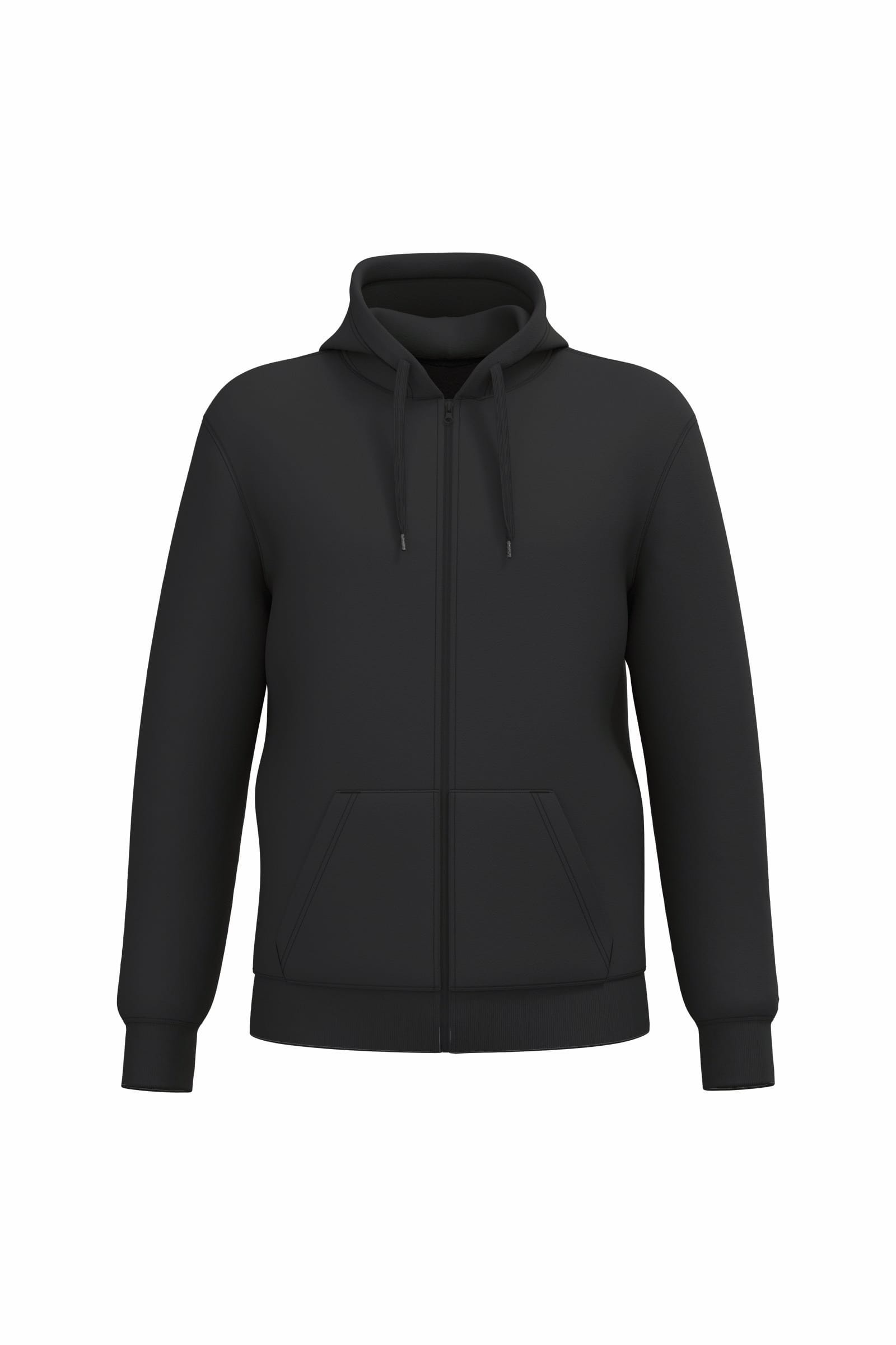Kariban Gerecycled sweater met rits en capuchon uniseks bedrukken