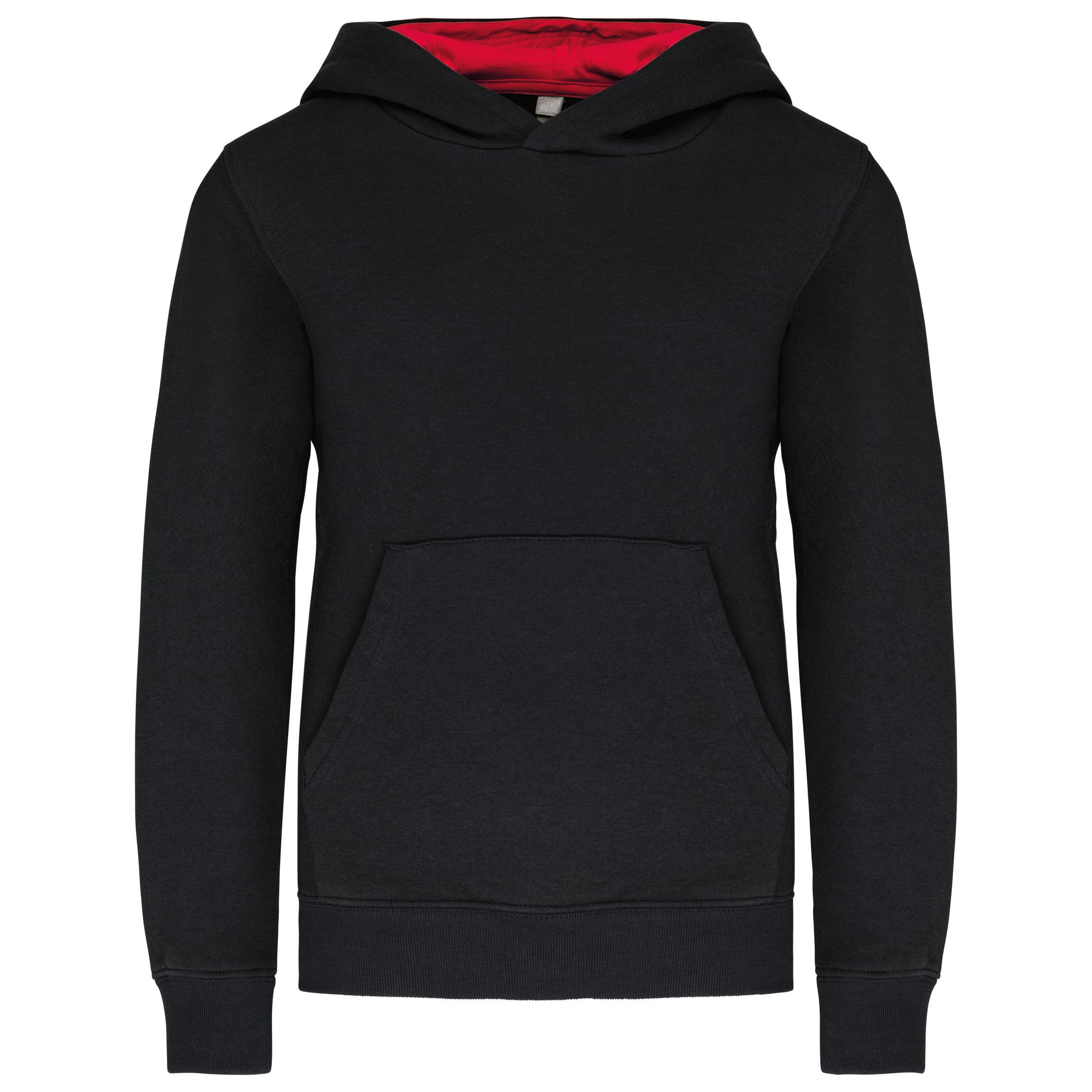 Kariban Kinder Sweater met gecontrasteerde capuchon bedrukken - Afbeelding 2