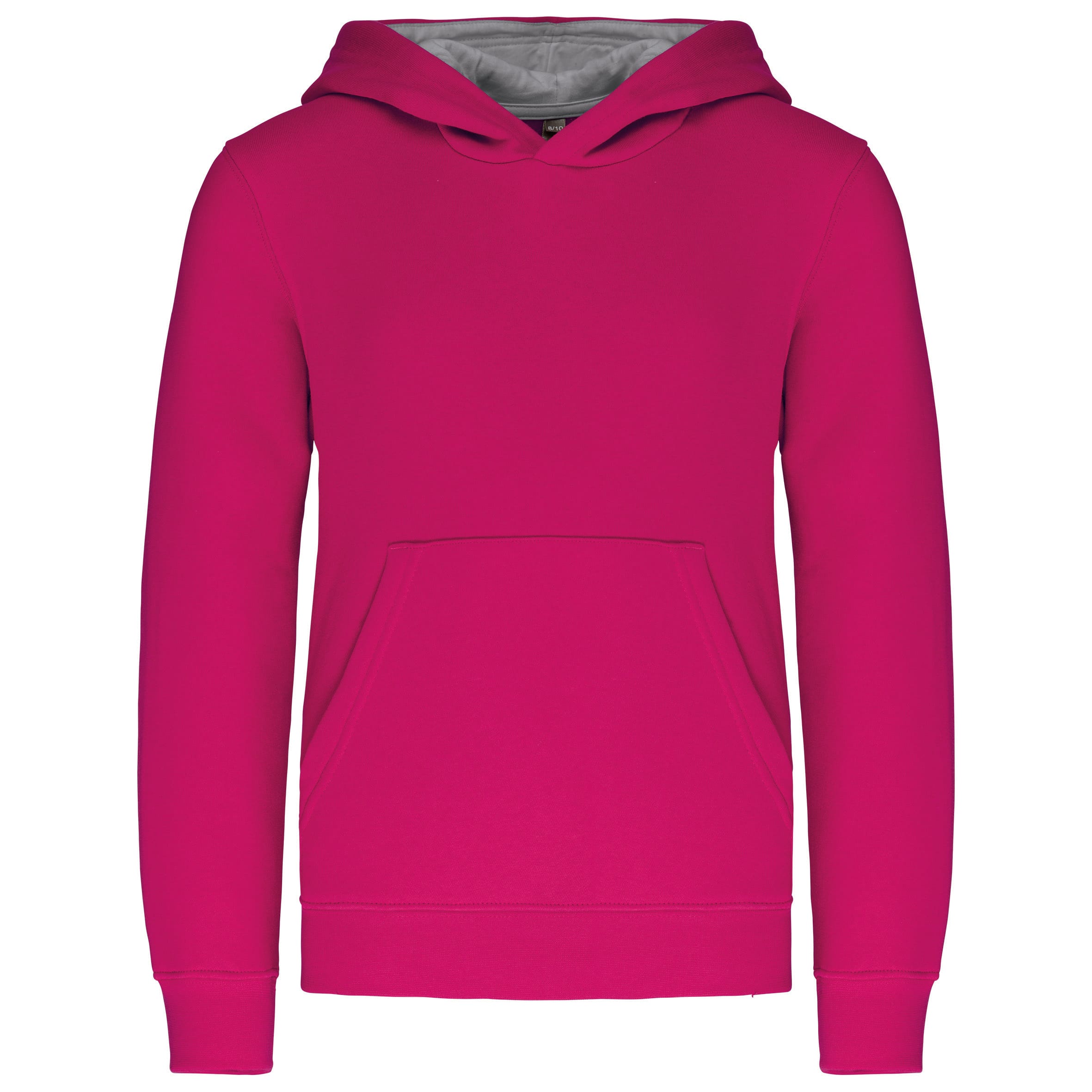 Kariban Kinder Sweater met gecontrasteerde capuchon bedrukken - Afbeelding 4