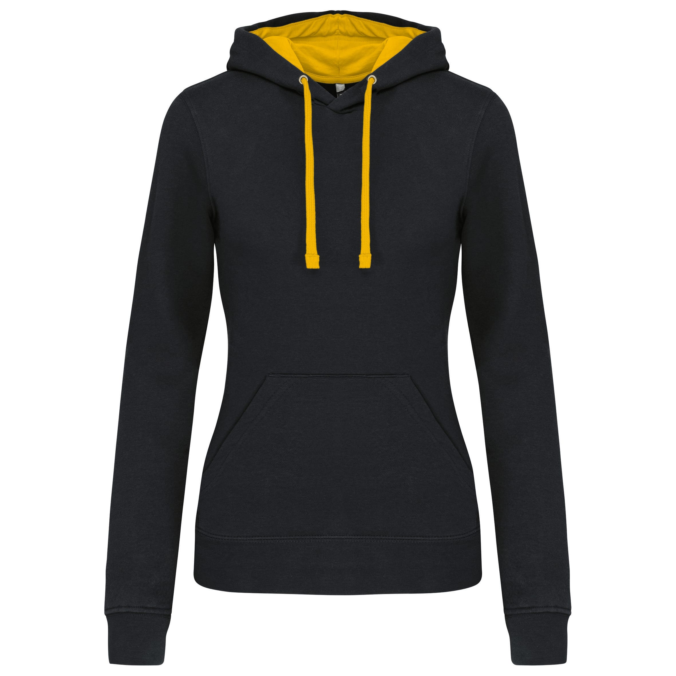 Kariban Damessweater met capuchon in contrasterende kleur bedrukken - Afbeelding 3