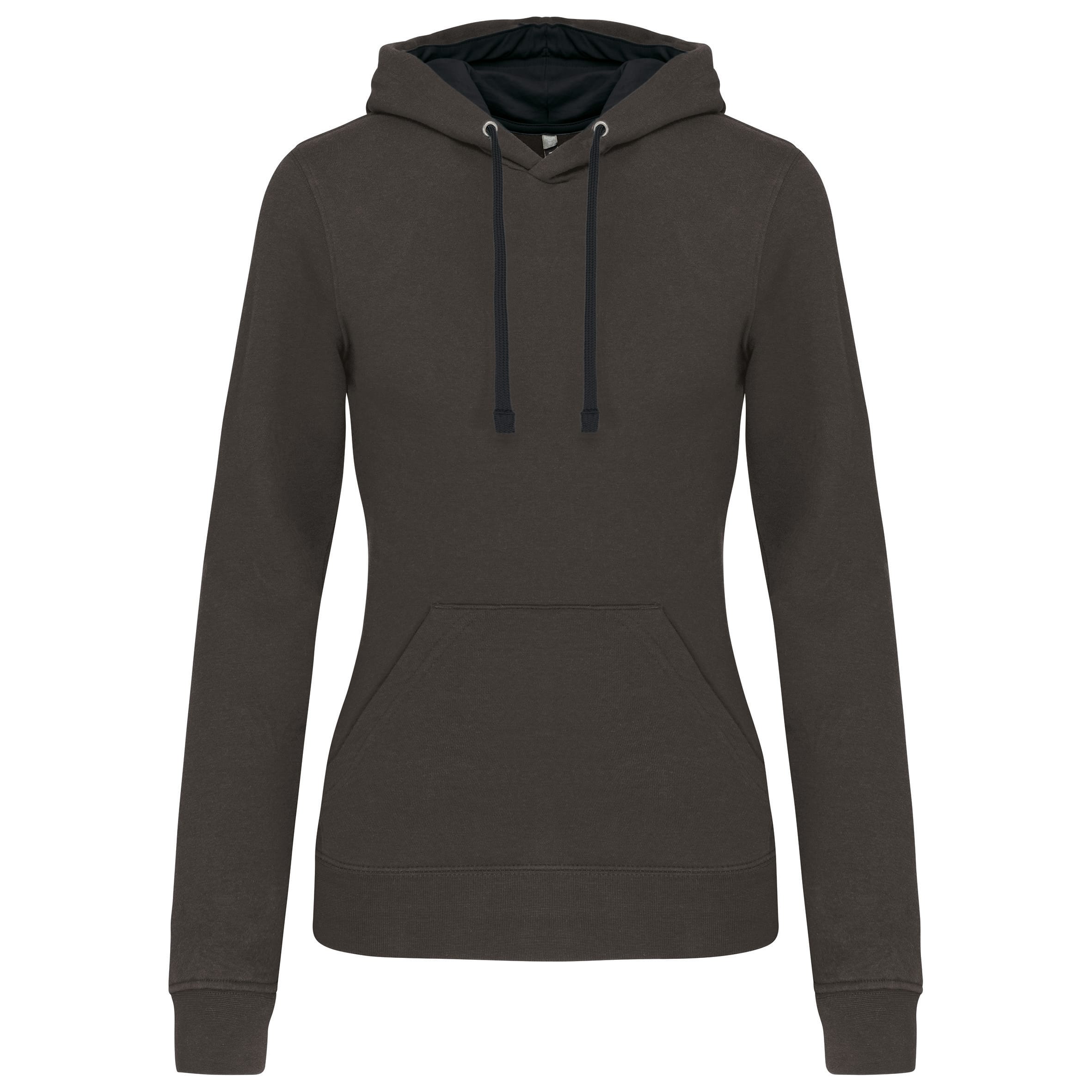 Kariban Damessweater met capuchon in contrasterende kleur bedrukken - Afbeelding 4