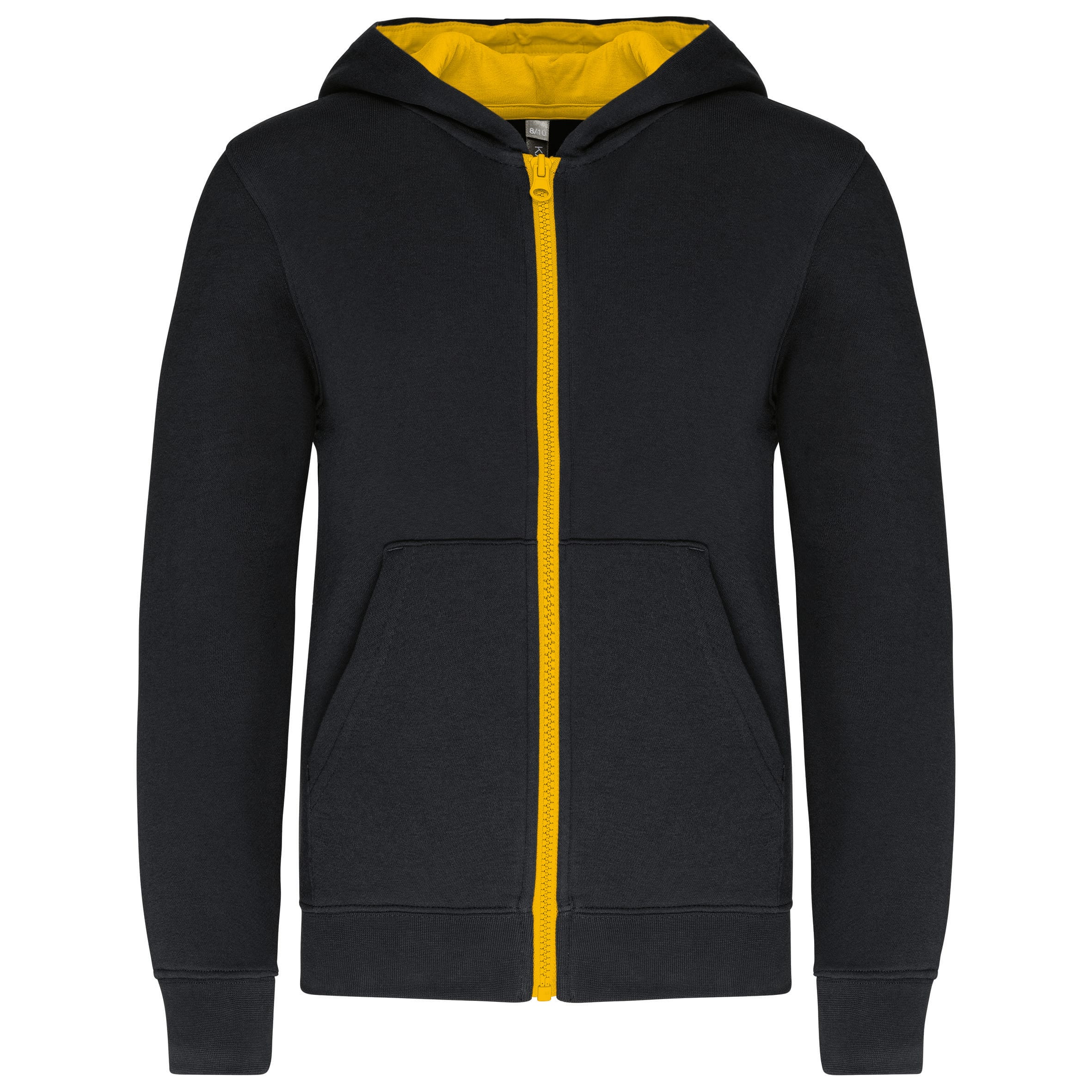 Kariban Kindersweatvest met capuchon bedrukken - Afbeelding 3