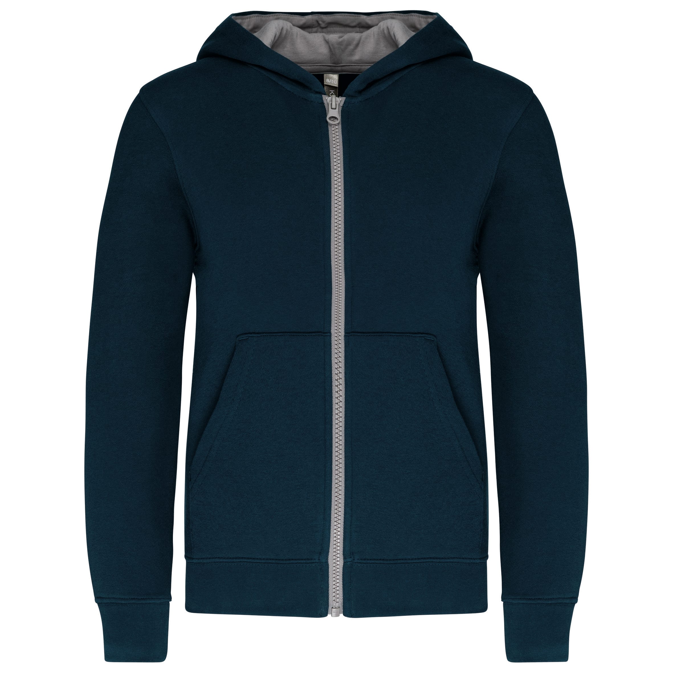Kariban Kindersweatvest met capuchon bedrukken - Afbeelding 4