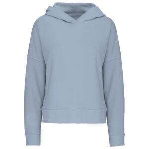 Kariban Bio lounge damessweater met capuchon bedrukken