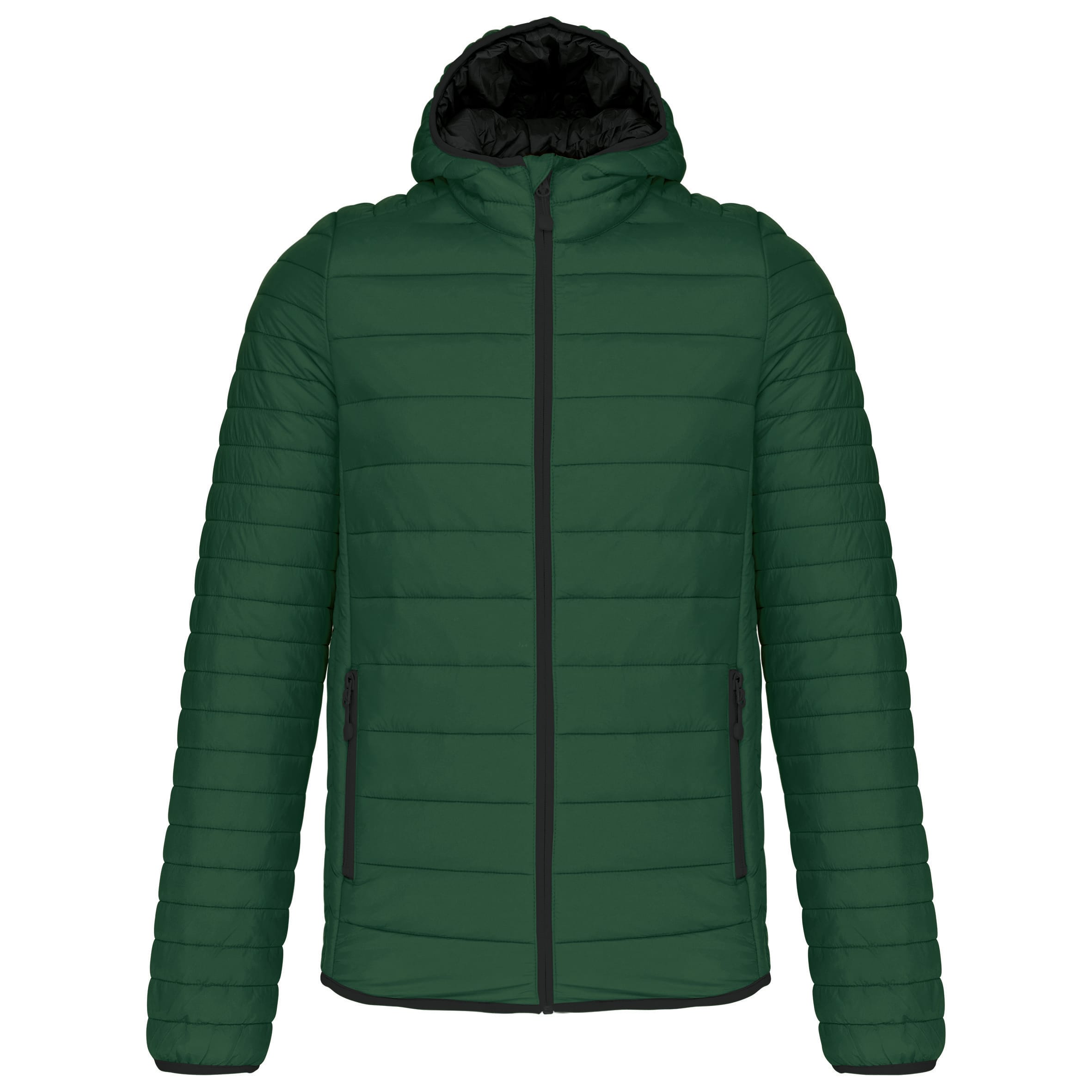Kariban Men's lightweight hooded padded jacket bedrukken - Afbeelding 2