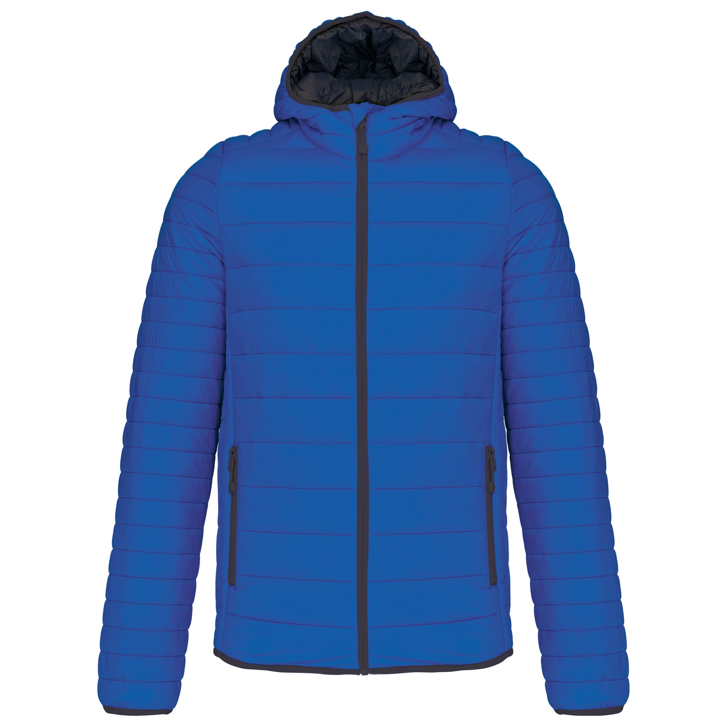Kariban Men's lightweight hooded padded jacket bedrukken - Afbeelding 3