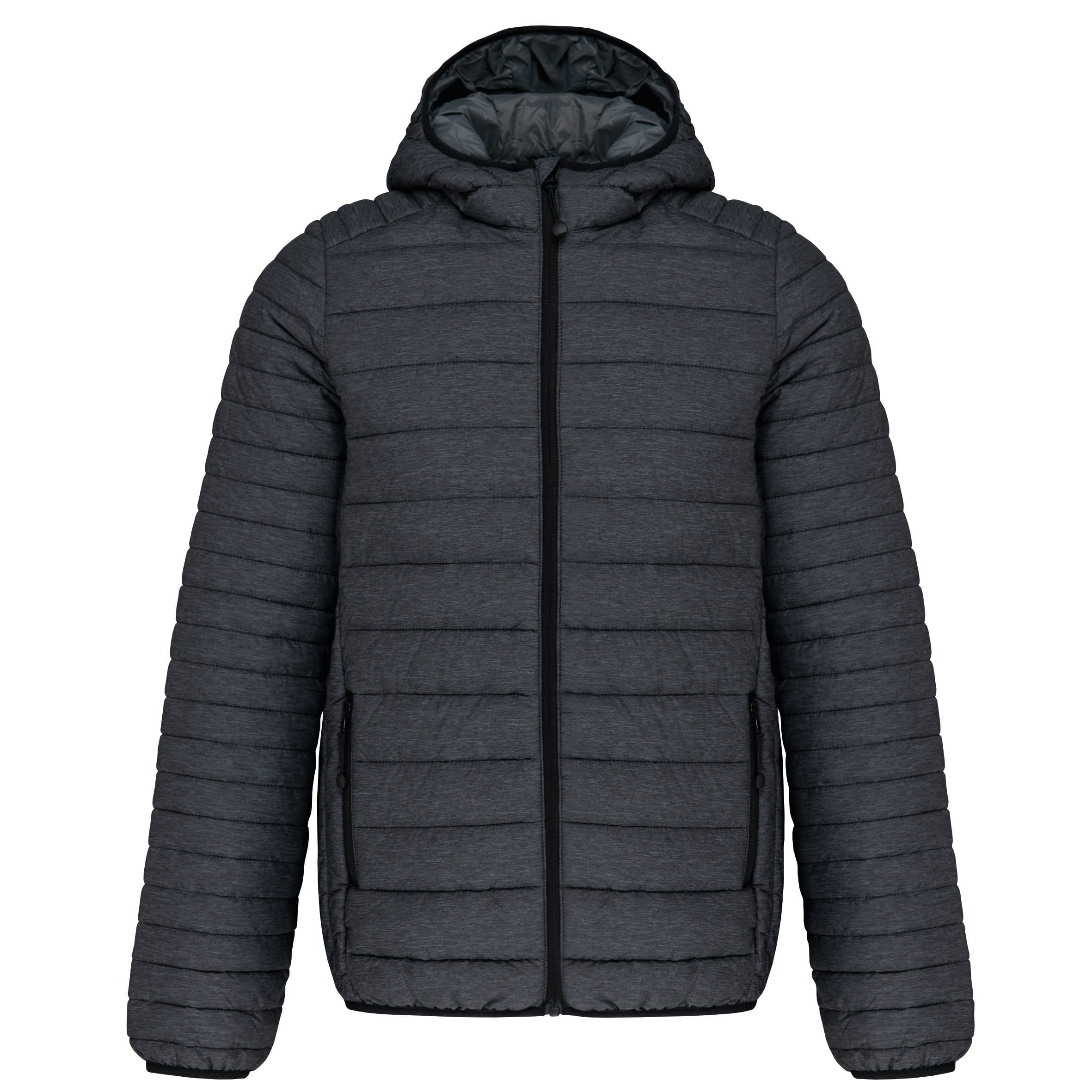 Kariban Men's lightweight hooded padded jacket bedrukken - Afbeelding 4