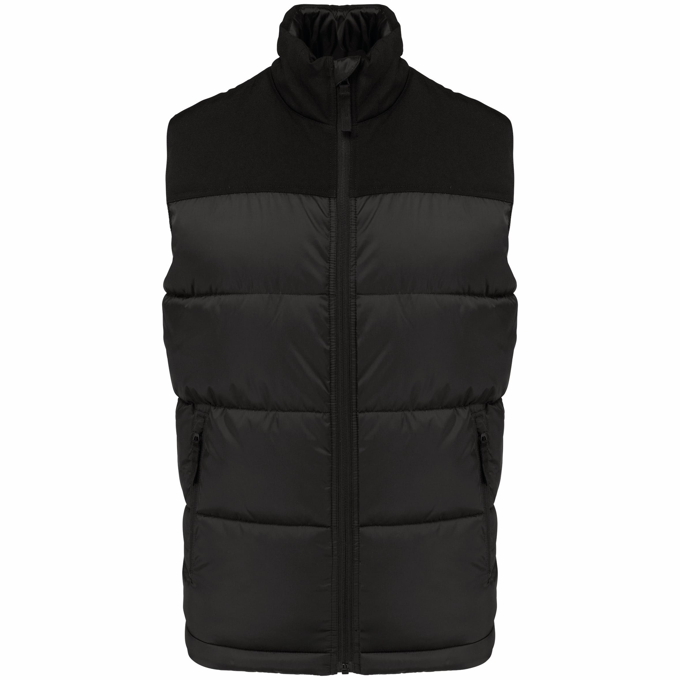Kariban Tweekleurige gewatteerde bodywarmer uniseks bedrukken