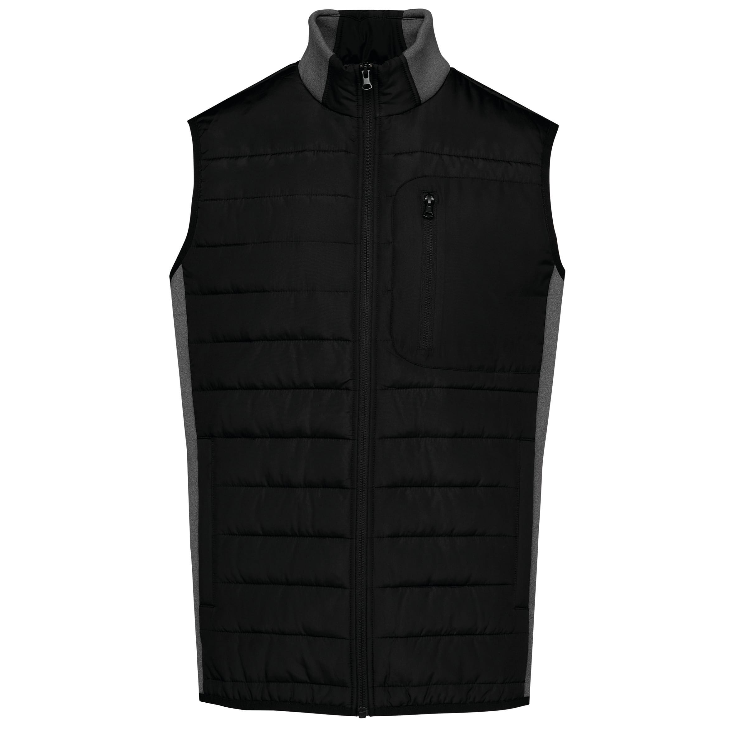 Kariban Herenbodywarmer in twee stoffen bedrukken