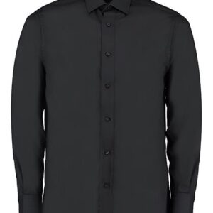 Kustom Kit Men´s Tailored Fit Business Poplin Shirt Long Sleeve bedrukken