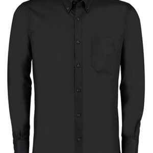 Kustom Kit Men`s Slim Fit Workwear Oxford Shirt Long Sleeve bedrukken