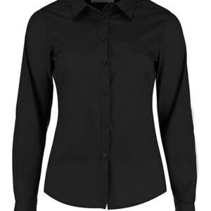 Kustom Kit Women´s Tailored Fit Poplin Shirt Long Sleeve bedrukken