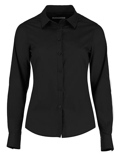 Kustom Kit Women´s Tailored Fit Poplin Shirt Long Sleeve bedrukken