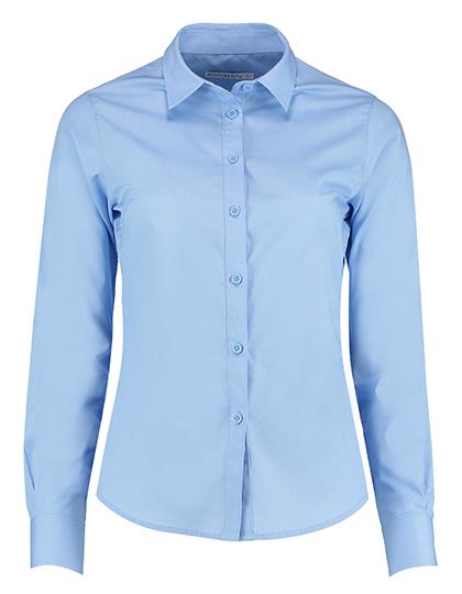 Kustom Kit Women´s Tailored Fit Poplin Shirt Long Sleeve bedrukken - Afbeelding 2