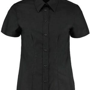 Kustom Kit Women´s Tailored Fit Workwear Oxford Shirt Short Sleeve bedrukken
