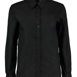 Kustom Kit Women´s Tailored Fit Workwear Oxford Shirt Long Sleeve bedrukken