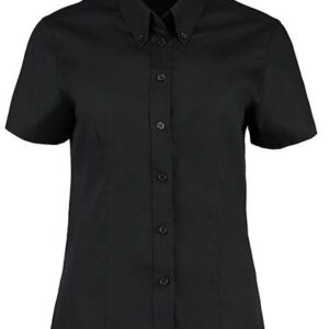 Kustom Kit Women´s Tailored Fit Corporate Oxford Shirt Short Sleeve bedrukken