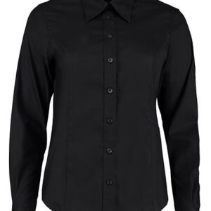 Kustom Kit Women´s Tailored Fit Corporate Oxford Shirt Long Sleeve bedrukken