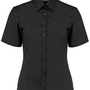 Kustom Kit Women´s Tailored Fit Business Shirt Short Sleeve bedrukken