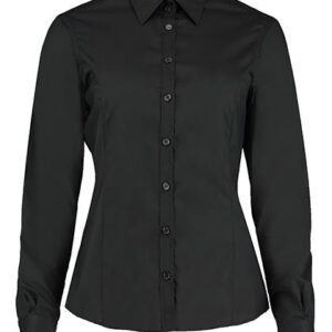 Kustom Kit Women´s Tailored Fit Business Shirt Long Sleeve bedrukken