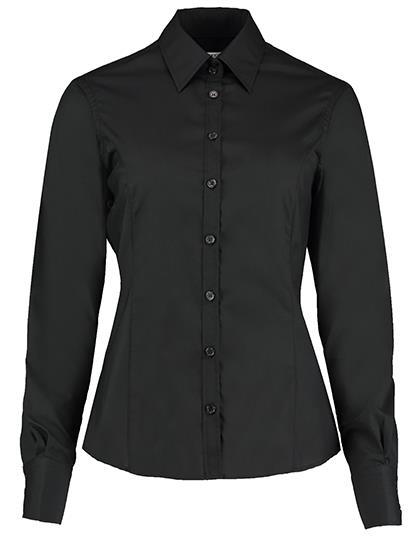 Kustom Kit Women´s Tailored Fit Business Shirt Long Sleeve bedrukken