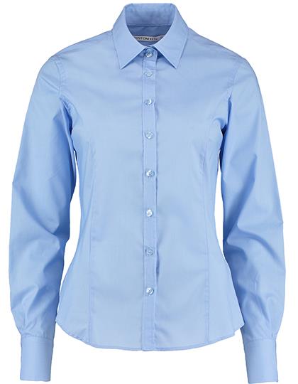 Kustom Kit Women´s Tailored Fit Business Shirt Long Sleeve bedrukken - Afbeelding 2