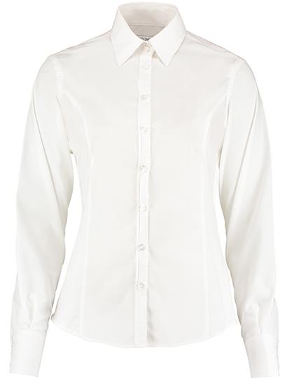 Kustom Kit Women´s Tailored Fit Business Shirt Long Sleeve bedrukken - Afbeelding 3