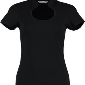 Kustom Kit Women`s Regular Fit Keyhole Neck Top bedrukken