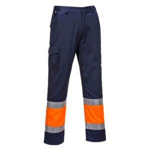 Portwest Hi-Vis lichtgewicht Tweekleuren Combat Broek (regular) bedrukken