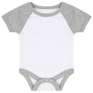 Larkwood Essential Short Sleeved Baseball Bodysuit bedrukken