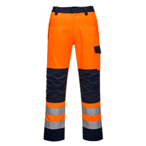 Portwest Modaflame RIS Oranje/Marine Broek bedrukken