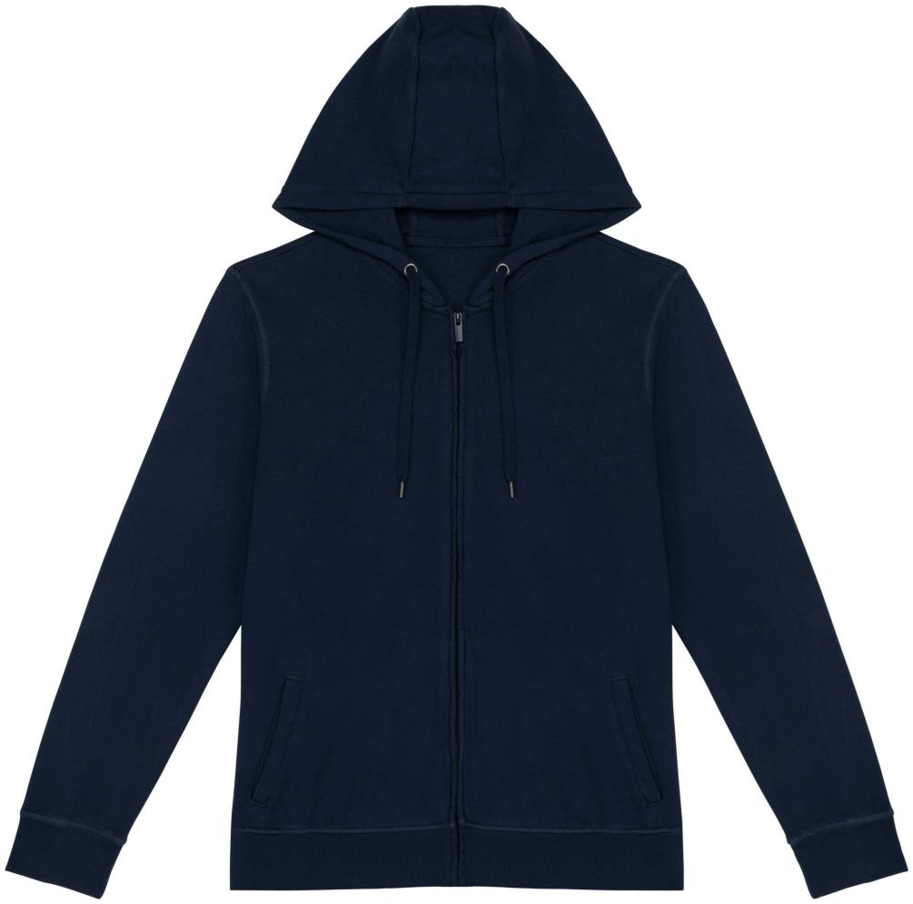 Native Spirit Ecologische uniseks sweater met rits en capuchon French Terry bedrukken - Afbeelding 4