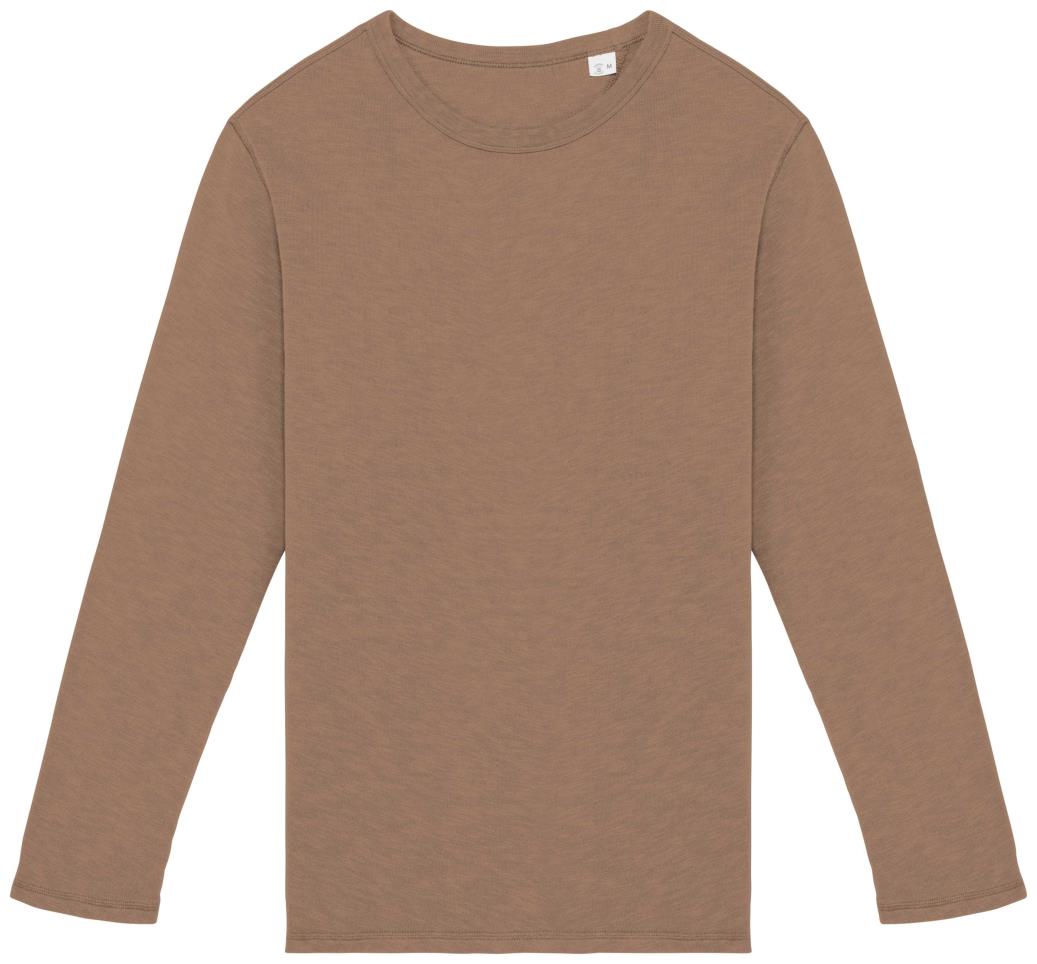 Native Spirit Ecologische en verwassen uniseks sweater met ronde hals French Terry bedrukken