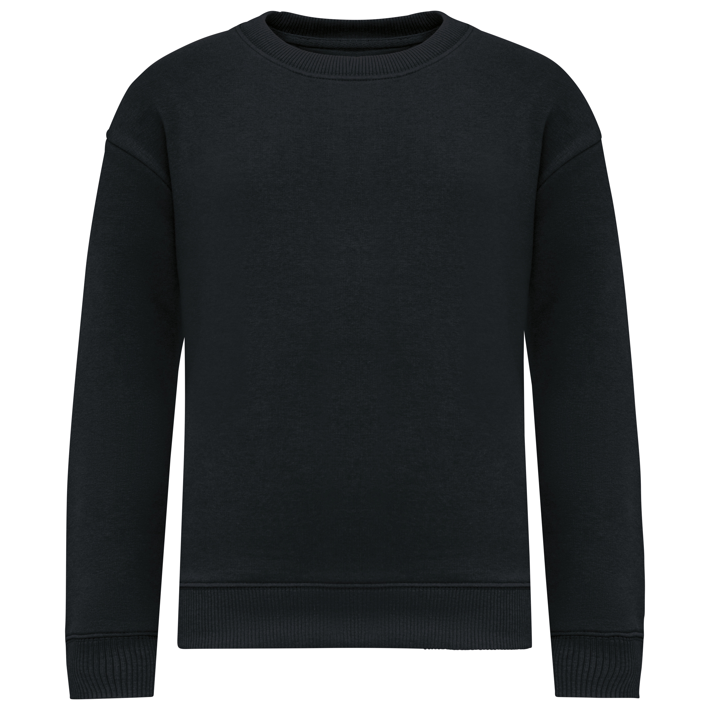Native Spirit Ecologische cropped kindersweater met ronde hals bedrukken