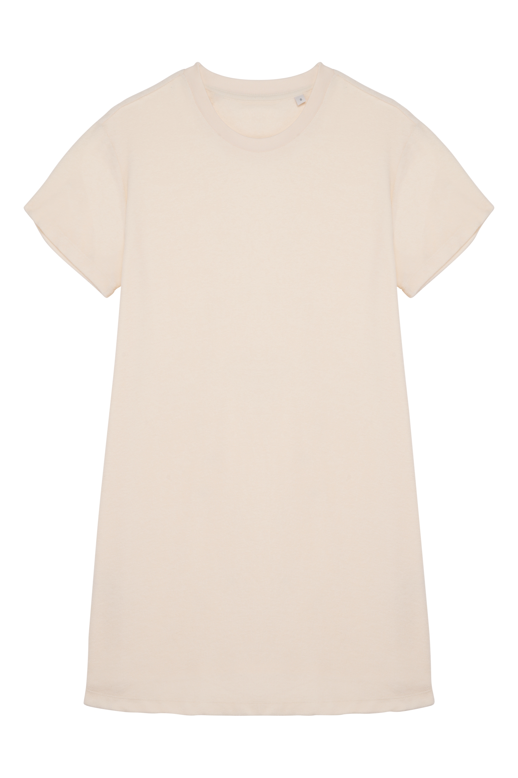 Native Spirit Ecologische badstof t-shirtjurk met afhangende mouwen bedrukken