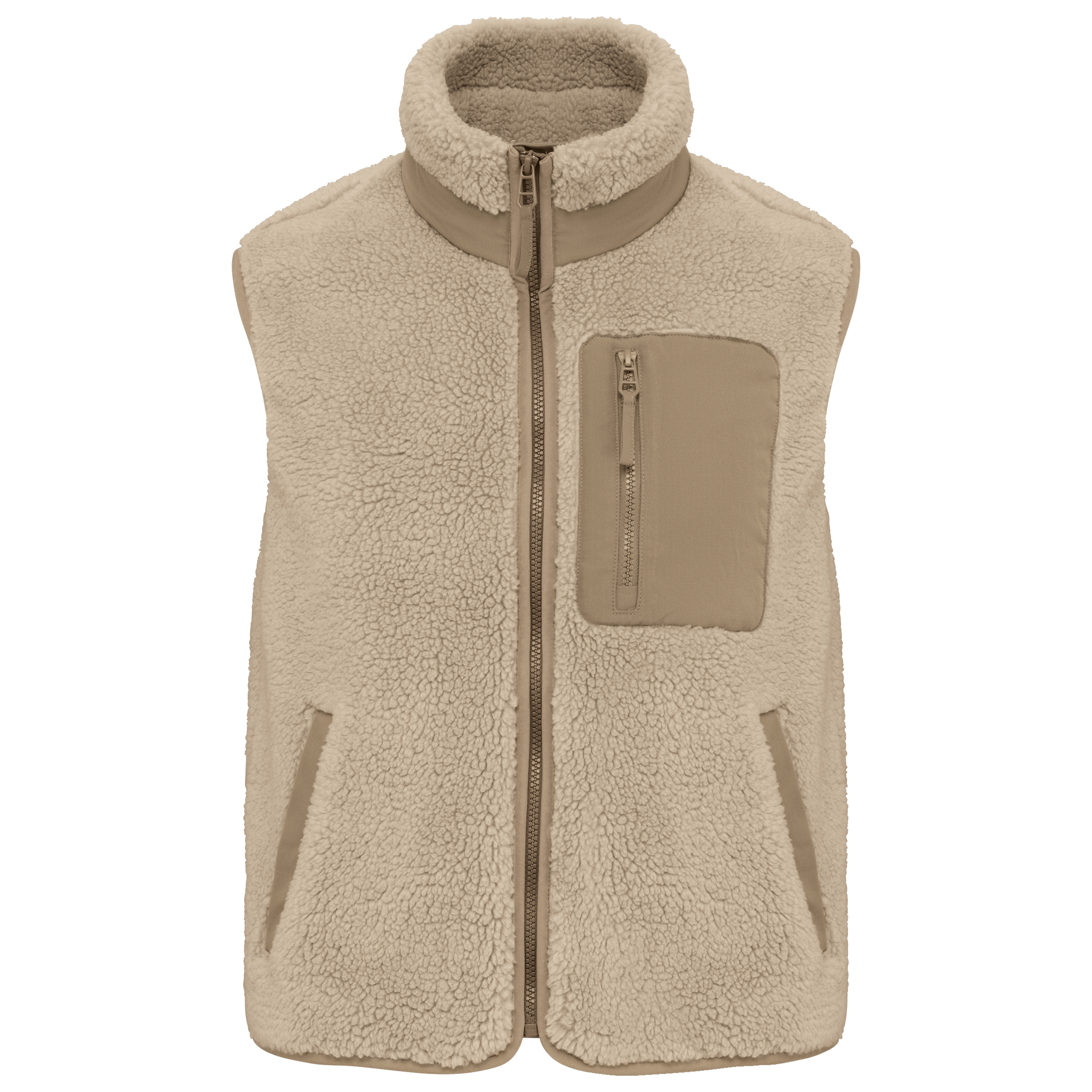 Native Spirit Ecologische uniseks bodywarmer van sherpa bedrukken - Afbeelding 2