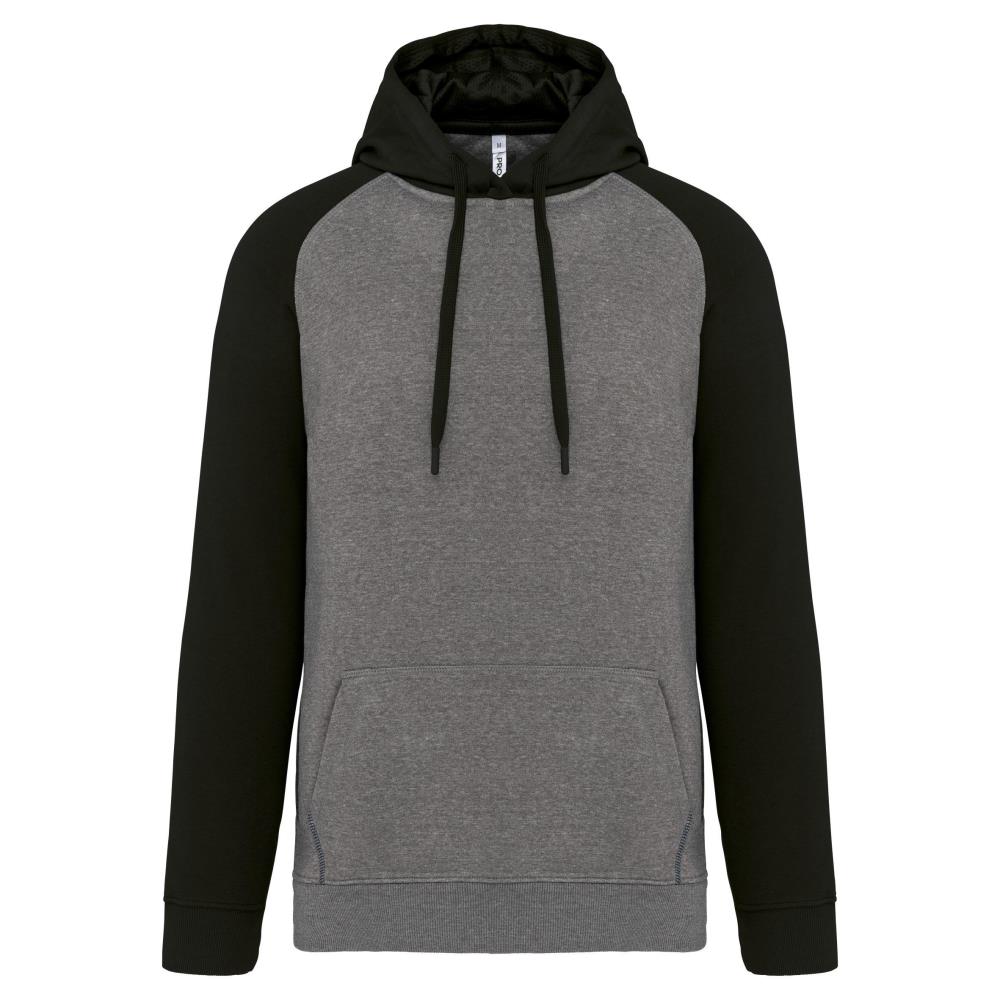 Proact Tweekleurige sweater met capuchon volwassene bedrukken