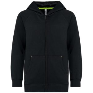 Proact Kids zipped fleece hoodie bedrukken