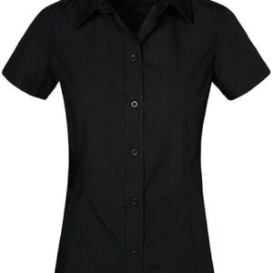 Promodoro Women´s Poplin Shirt Short Sleeve bedrukken