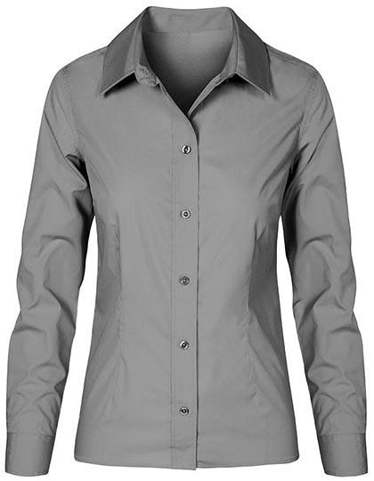 Promodoro Women´s Poplin Shirt Long Sleeve bedrukken - Afbeelding 4