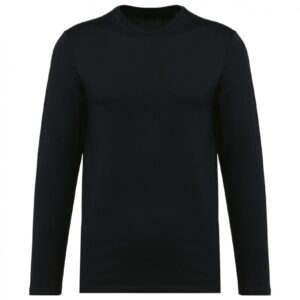 Kariban Supima® heren-T-shirt ronde hals lange mouwen bedrukken